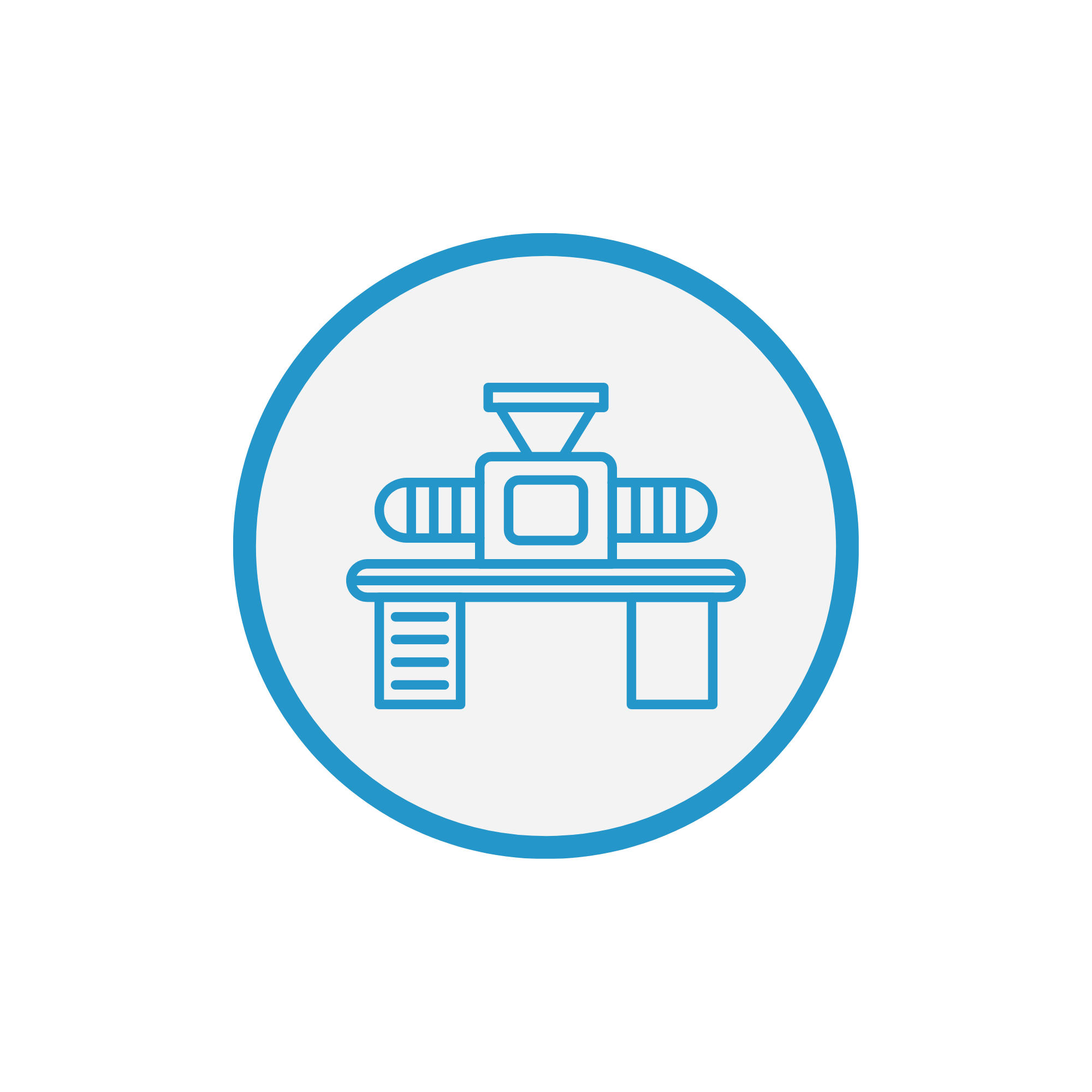 SVG Icon in blau Trockeneisherstellung in Kunststoff & Spritzgusstechnik